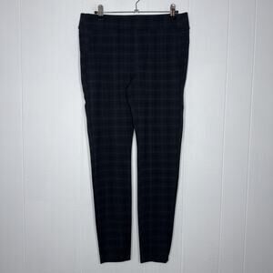 Liverpool Women’s Pull On Ponte Knit Pants Plaid Size 6/28
